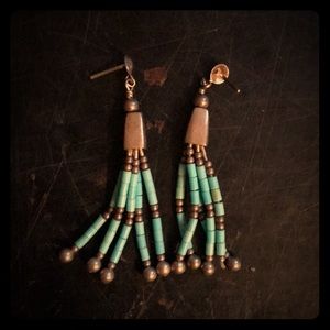 Turquoise dangle earrings